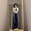 Autumn New Women's Spicy Cargo Pants - Loose Fit Striped Casual Trousers