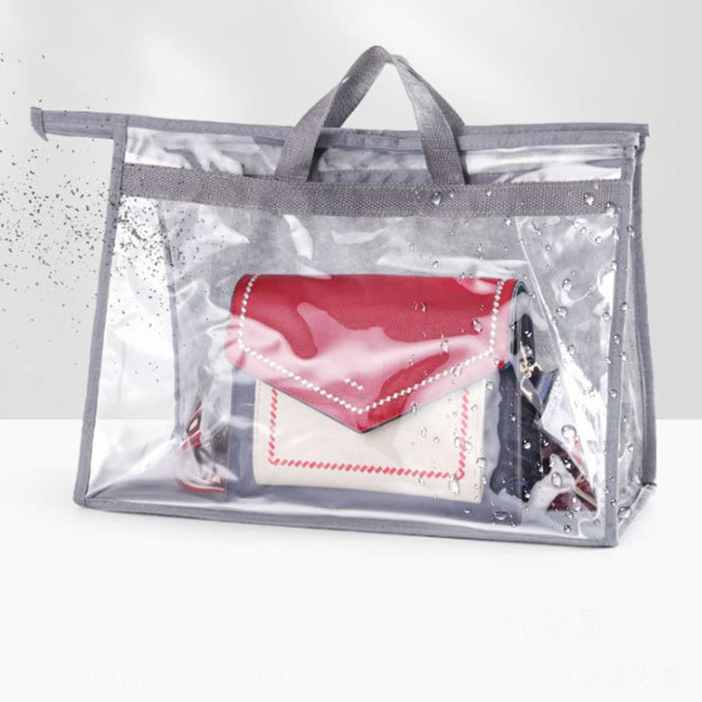 Handbag Dust Bag for Closet PVC Clear Handbags Storage Organizer Purse Protector Storage Bag with