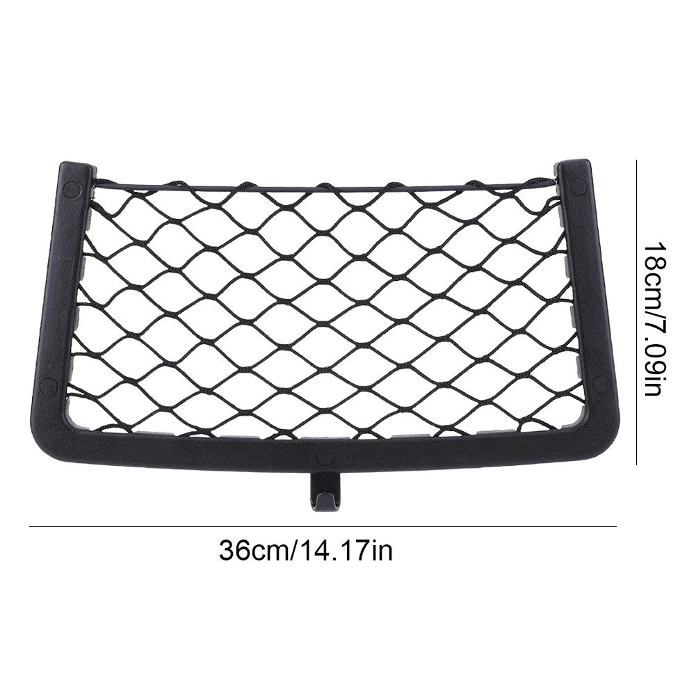 Car Mesh Net Bag Elastic Net Cargo Mesh Net Caravan Bus Vehicle Seat Back Organizer Bus Seat Back Mount Organizer For Camper SUV