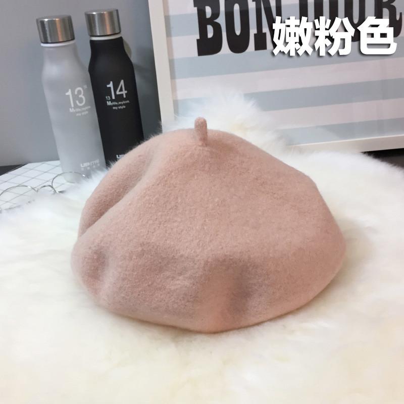 Warm Wool Soft Beret For Women Autumn Winter Fashion Trendy Hat Beret