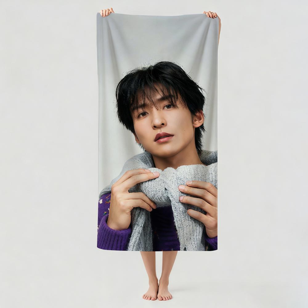 Japanese model R-Ren M-Meguro Towel Drying Bath Towel Applicable To Light Swimming Camping Yoga Beach Out