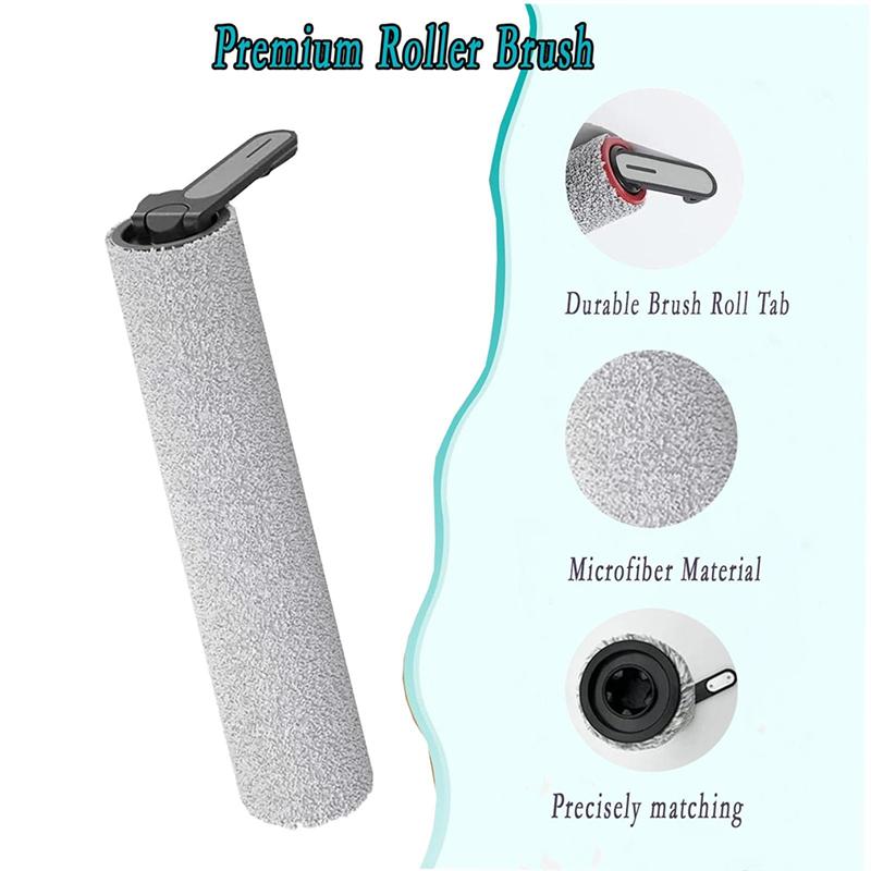 A78E-Roller Replacement Kit For MOVA K10/K10 Pro, Trouver K10/K10 Pro Vacuum Cleaner- Main Brush HEPA Filter Included
