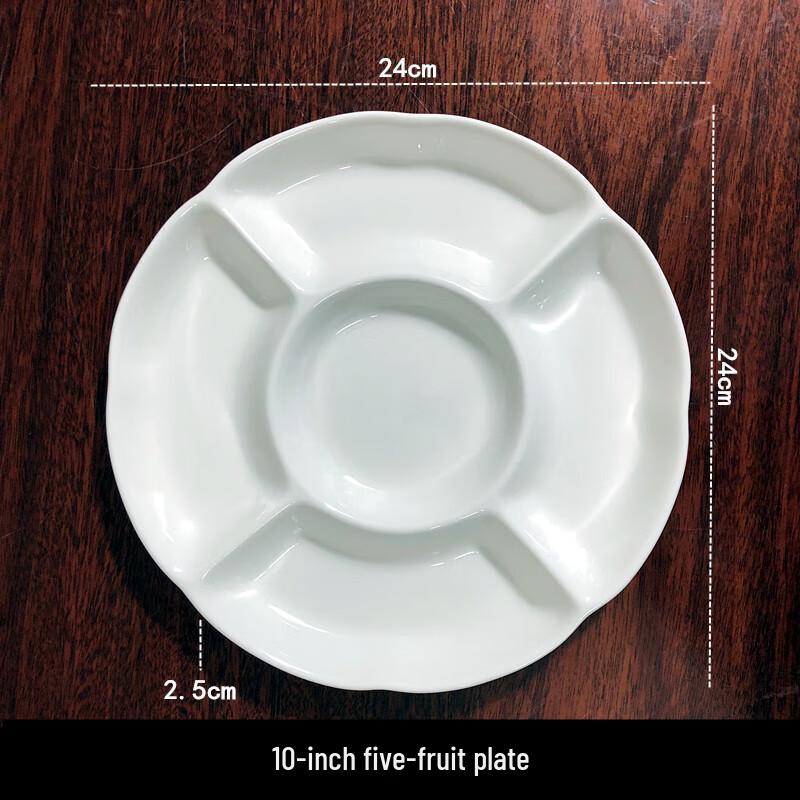 Sweet Elegant 10-Inch White Ceramic Round Dinner Plate