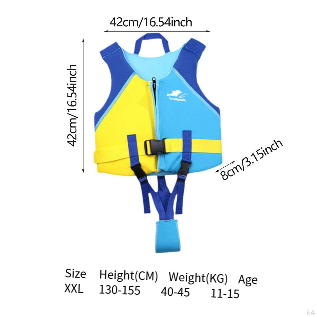 Kids Swim Vest Swimming Buoyancy Jacket for Boating Boys Girls