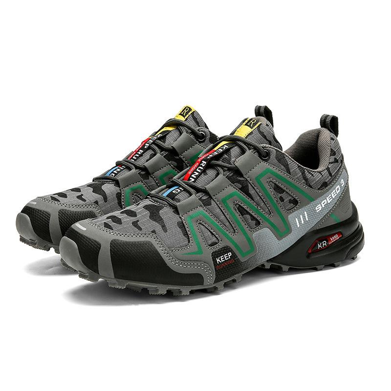 Camouflage off-road running shoes outdoor travel hiking shoes hiking shoes breathable large size