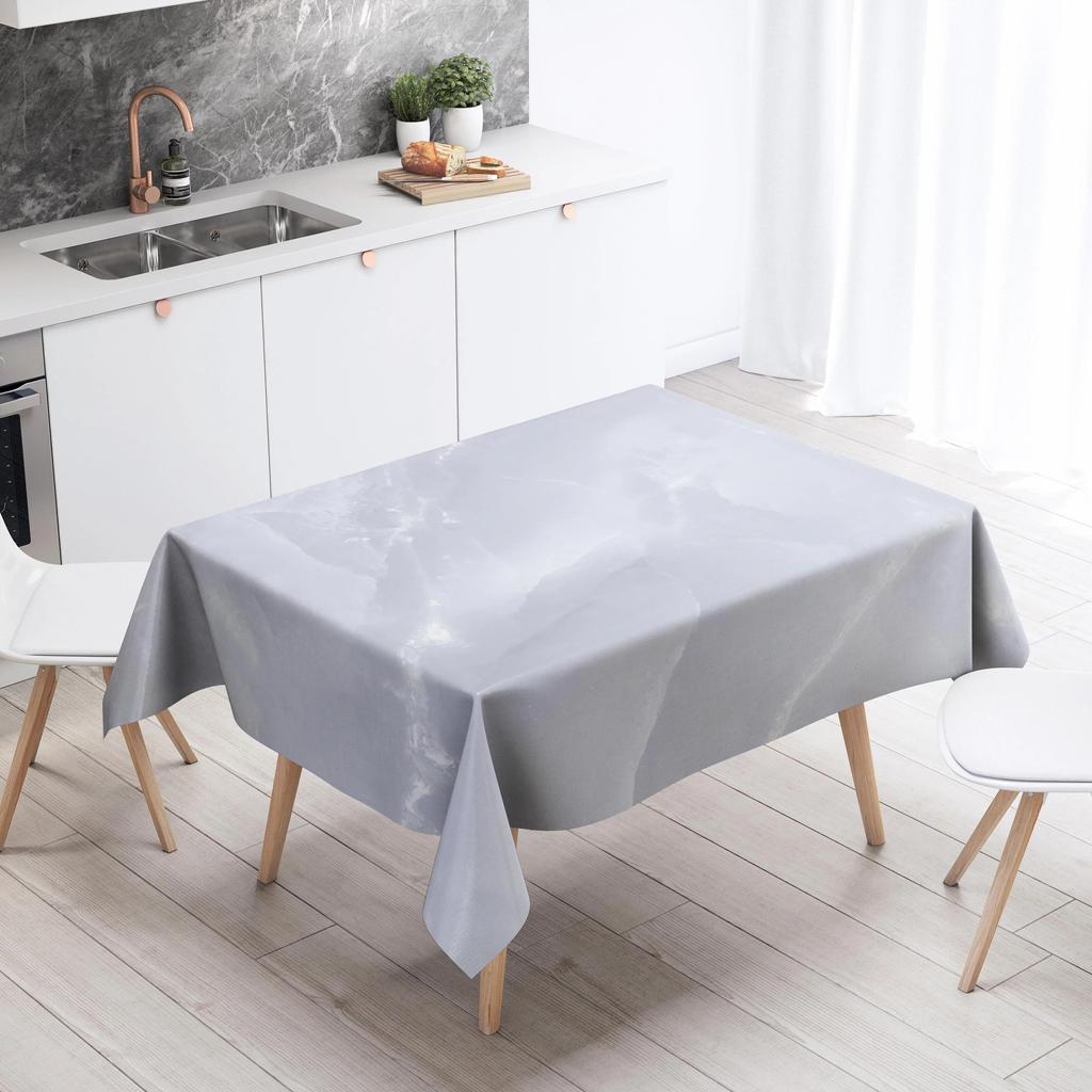 Marble Striped Tablecloth Home Decor Stain Resistant Waterproof Table Decoration Rectangular Kitchen Fireplace Tops