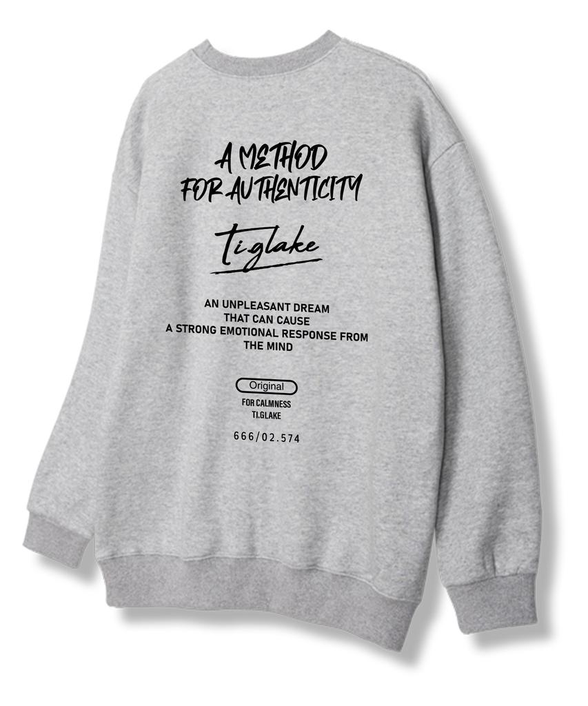 TI.GLAKE Method Sweatshirt Gray [Fleece Lining]