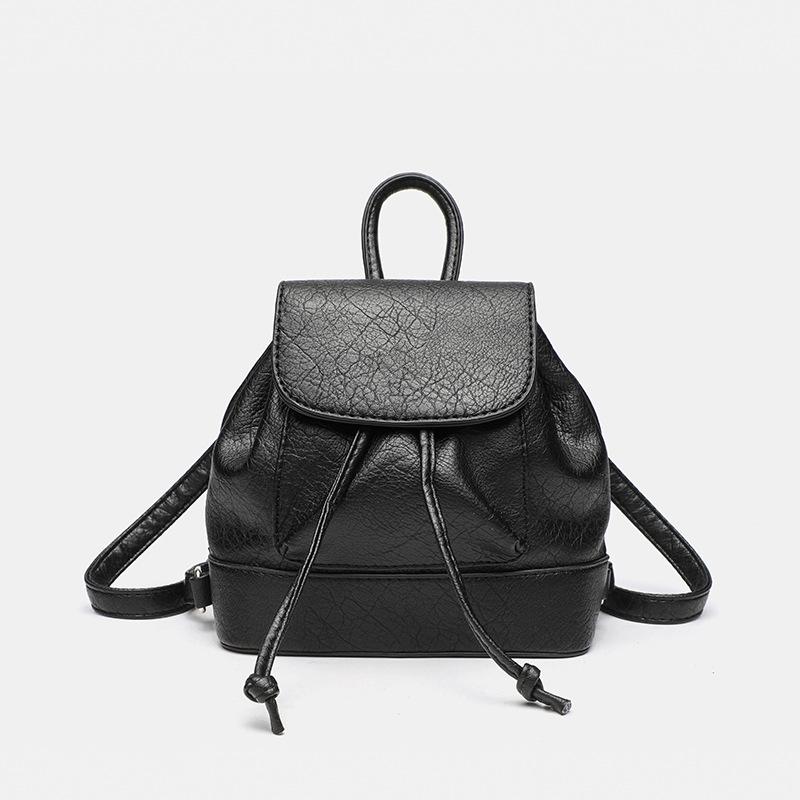 Fashion College Student Class Backpack Women's New Versatile Lychee Pattern Backpack Going Out Travel Bag Schoolbag