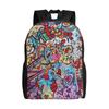 Y2K Stil Graffiti Schultasche Büroangestellte Modisch mochila Große Kapazität Schultasche Zurück zur Schule Saison