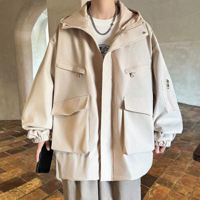 Hooded Jacket for Men, Spring and Autumn Sports Outdoor Mountaineering Couple Wear, Windproof Jacket, Spring and Autumn Jacket, Trendy Men's Jacket