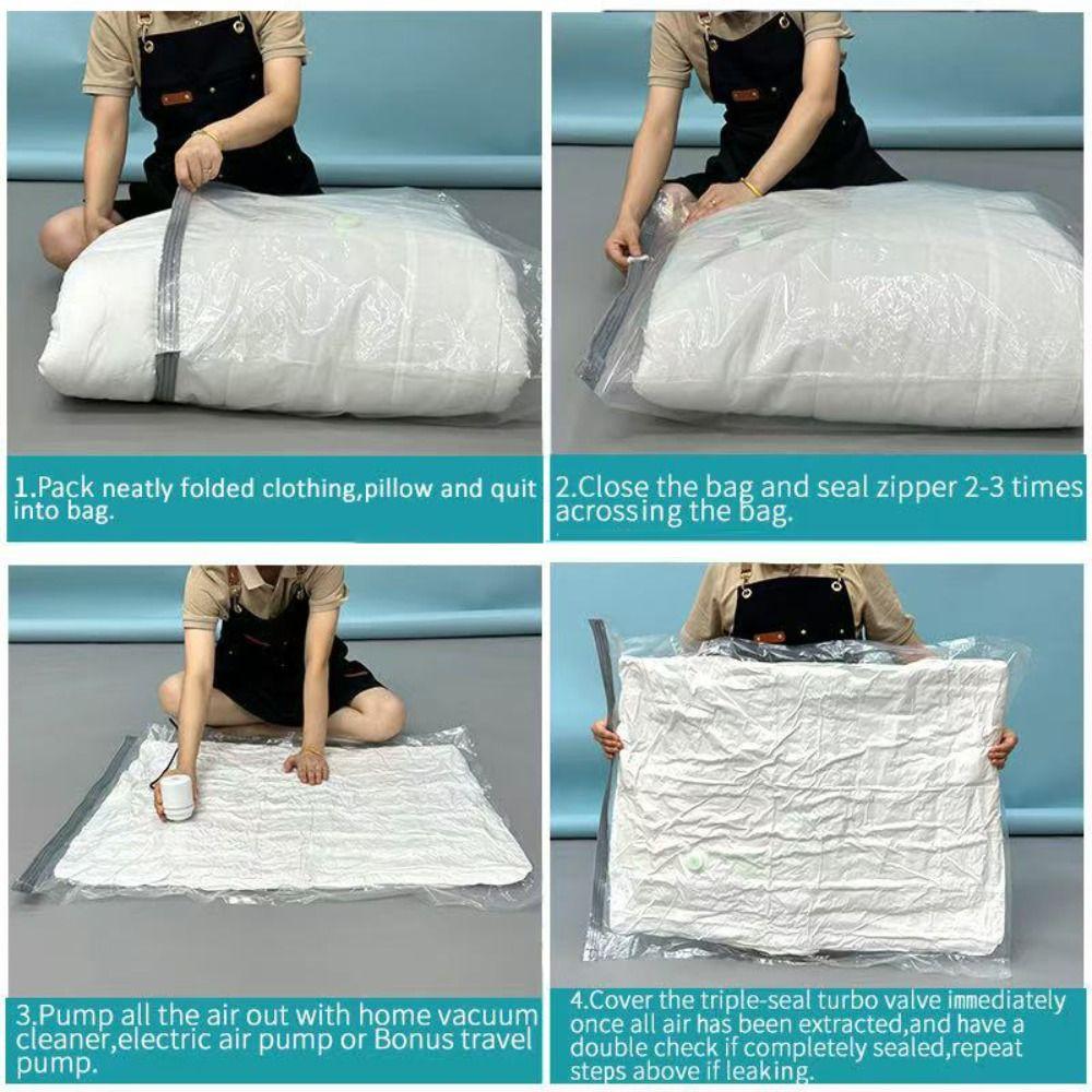 Pungi de vid rezistente la praf pentru călătorie, reutilizabile, pentru depozitare sub vid a bagajelor, rucsac