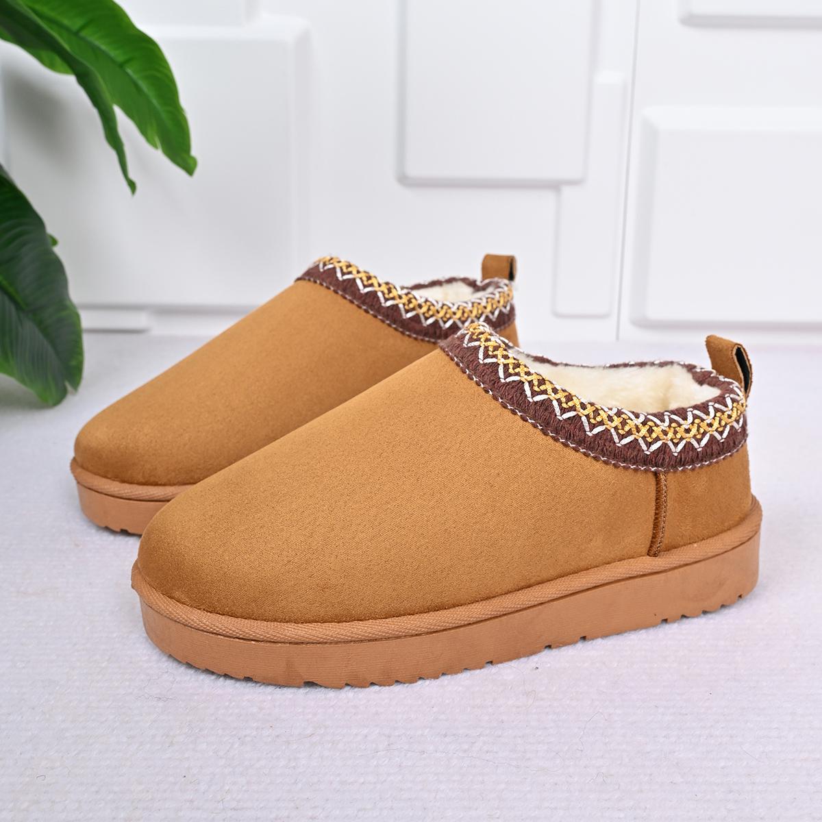 

Модные зимние ботинки «Челси» для женщин, зимние новые брендовые меховые короткие плюшевые теплые туфли на плоской подошве, тапочки на платформе, шлепанцы, хлопковые туфли 36