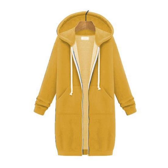 Zip Up Hoodies for Women Oversized Fleece Long Tunic Hooded Sweatshirt Fall Winter Casual