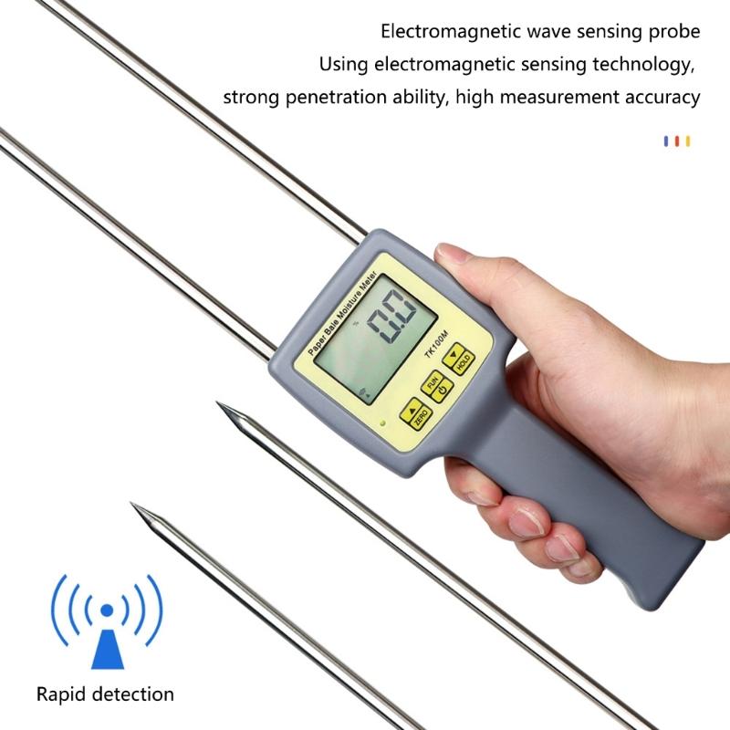 Accurate Paper Dampness Tester Insert Digital Paper Hygrometer Pin Humidity Testing Tool Essential for Printing Industry