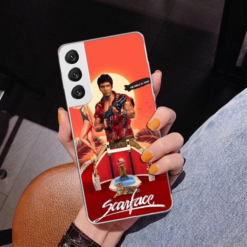 Scarface 1983 Film Al Pacino Movie Phone Case For Samsung Galaxy S24 S25 Edge S26 Ultra S23 S22 S21 Plus S20 FE + Personalized P