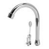 Fußpedal Wasserhahn Set Edelstahl Hände Frei Silber Touchless Bodenmontage Fußsteuerung Wasser