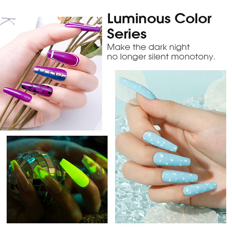 ROSALIND Mini Soak Off Eon Luminous Nail Gel Polish Bright For Nail Art Design LED/UV Lamp
