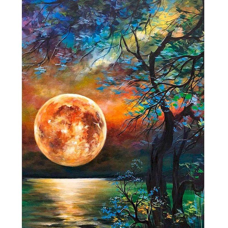 CHENISTORYNO Paint By Numbers For Adults DIY Kits HandPainted On Canvas Framed Oil Picture Landsape Drawing Art Painting Unique