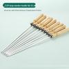 Tiemuyun Thickened 304 Stainless Steel Wooden Handle BBQ Skewers