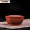 90ml Yixing Lila Ton Sechseckige Teetasse Kreative Teeschale Tasse Für Tee Teeverkostung Meditationsbecher Jianzhan Meistertassen Trinkgeschirr