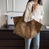 Leopard Casual Totes For Women Large Capacity Fashi Shoulder Bags Soft Cloth Big Leisure Or Travel Bags Korea Lazy Breeze Bags
