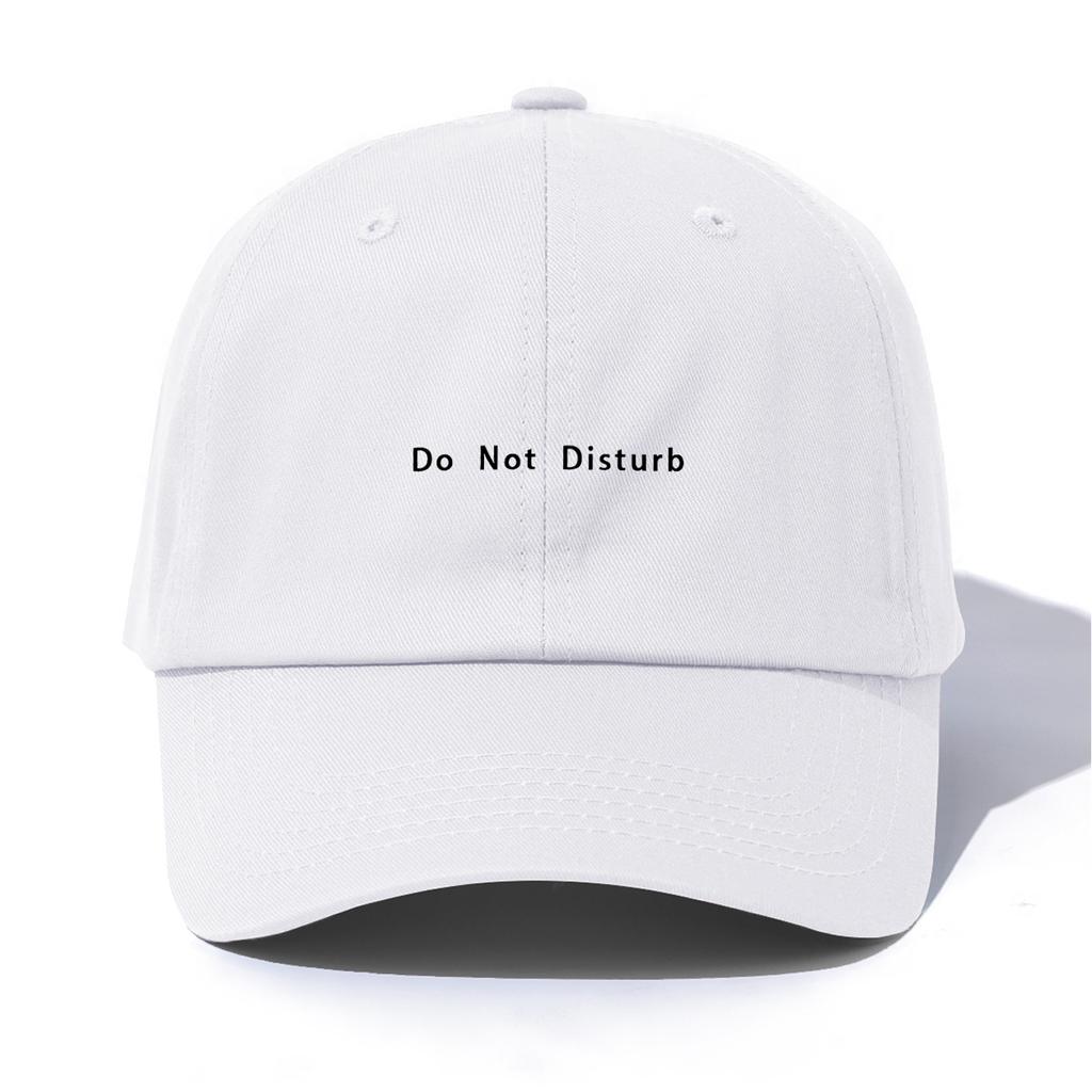 1pc Do Not Disturb Print Baseball Cap for AdultsMinimalist Retro Style Casual Soft Adjustable Dad HatPerfect As Gift