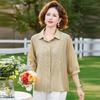 New Stylish Summer Seven-Quarter Sleeve Shirt for Middle-Aged Women
