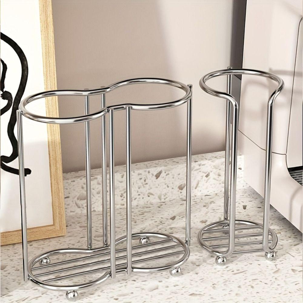 Stainless Steel Disposables Cups Picker Rust-Proof Paper Cup Organizer Paper Cup Holder  Countertop