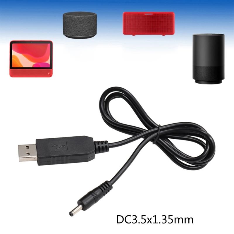 Universal 5V USB To 9V DC3.5x1.35mm Charging Cord Compatible for Home Electronics and Gadgets Boost Power Cable