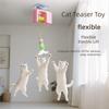 Durable Auto-Rebound Electric Cat Toy Self-entertainment Rechargeable Cat Door Hanging Toy Pet Play Toy Cat
