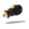 Stubby Screwdriver Short Small Pocket Magnetic Screwdriver Flat Head for DIY Repairing Tight Spaces Professional Use
