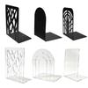 Space-saving Desktop Acrylic Book Storage Rack Transparent Black Bookshelf  Back-to-School Season