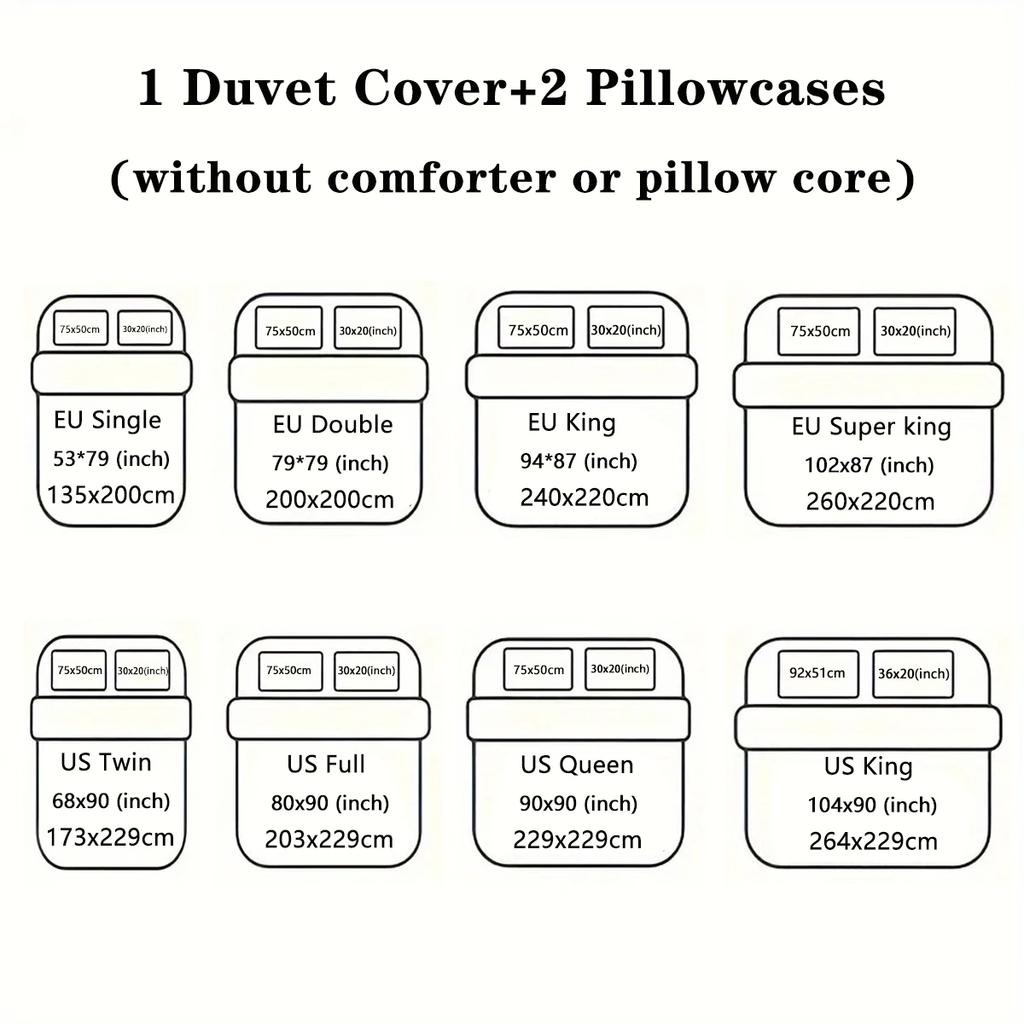 3pcs Merry Christmas themed printed bedding set Christmas trees and deers pattern 1*duvet cover+2*pillowcase a Christmas gift