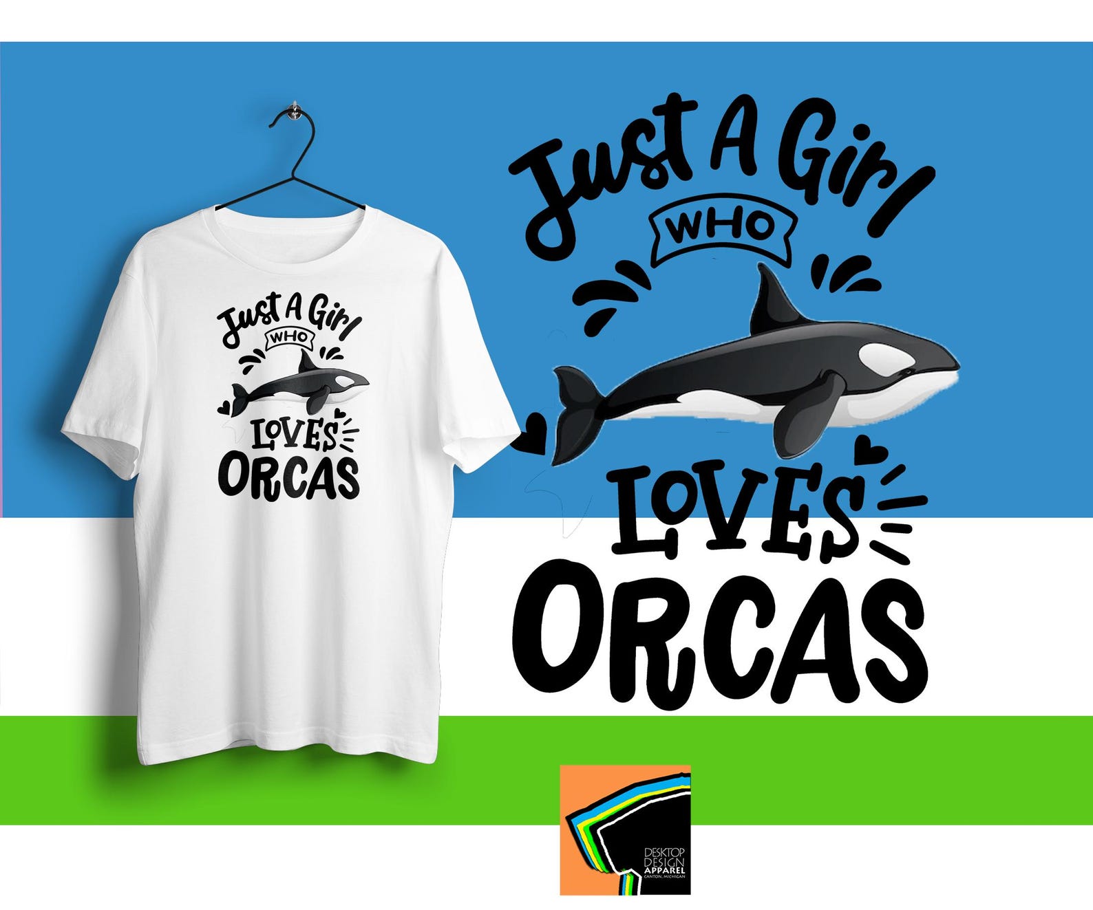 Girl Who Loves Orcas T-Shirt - SeaWorld Inspired Design XL