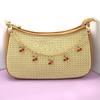 DIY Zinc Alloy Bag Hanging Chain with Cherry Pendant Detachable Clothing Pants Chain Shoulder Bag Carrying Chain for Woman