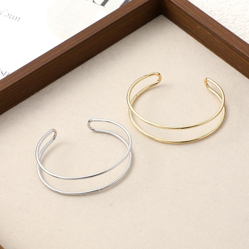 Modischer Offener Armreif, Halsring, Hochwertiges Gefühl, Einfache Persönlichkeit, Kaltwind Armband, Halsband, Trendiger Cooler Schmuck für Damen.