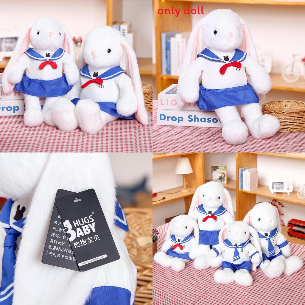 Cute Sailor Suit Cartoon Rabbit Plush Doll Toy For Kids Gift And Home Decor