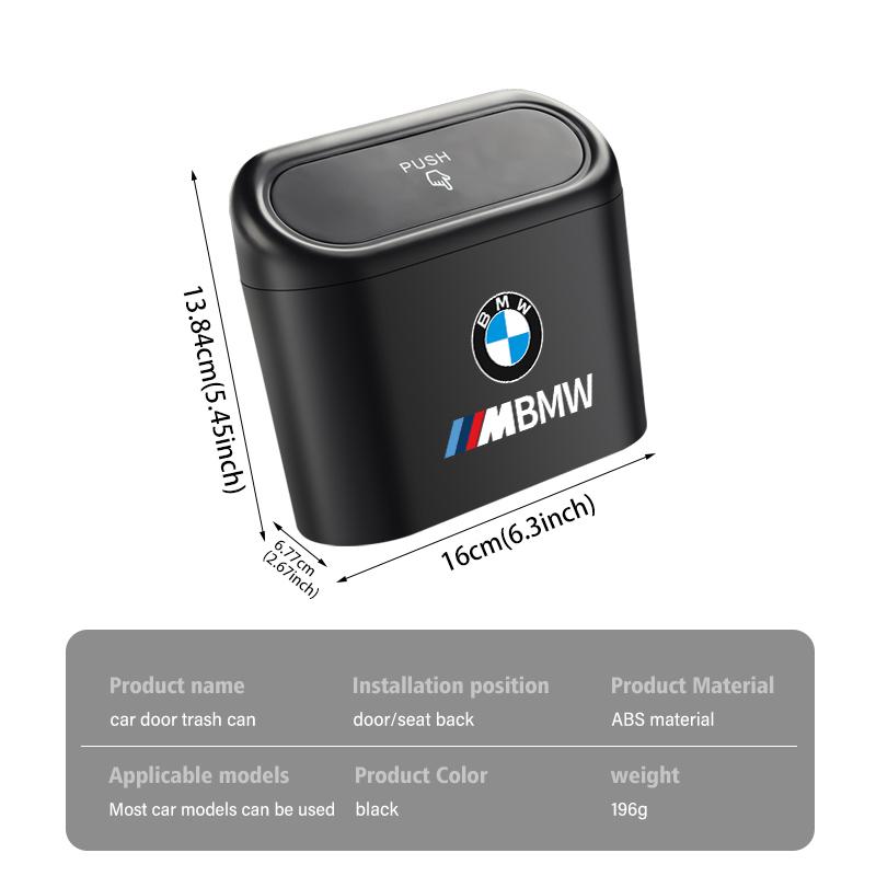 Car Door Hanging Trash Can Storage Box Auto Accessories For BMW Performance X1 M3 M6 F01 F02 E34 E36 E60 F10 F20 X6
