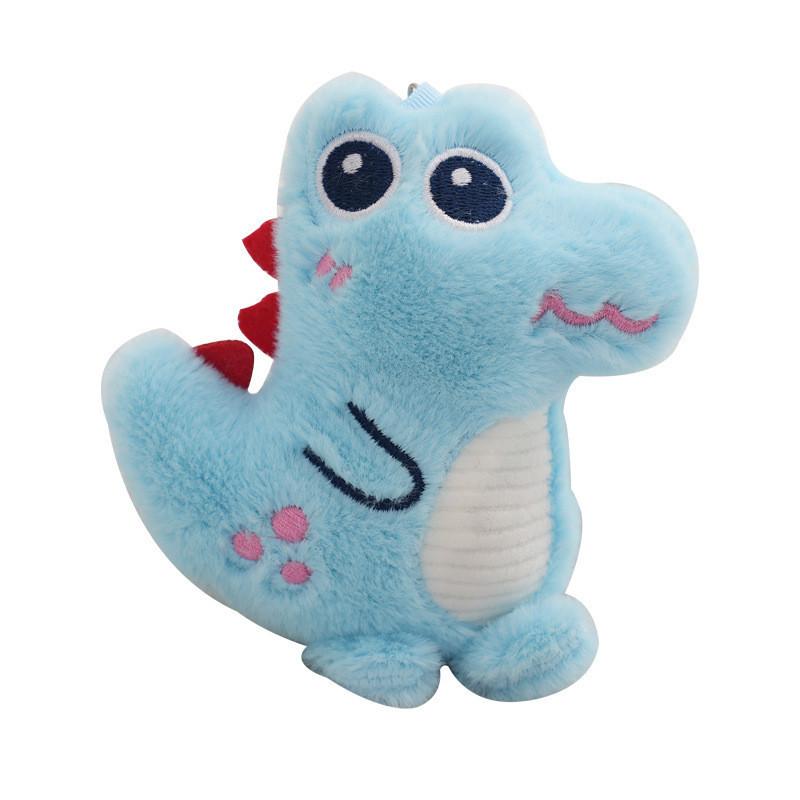 Adorable Plush Dinosaur Keychain Cute Cartoon Style Bag Accessory And Car Charm