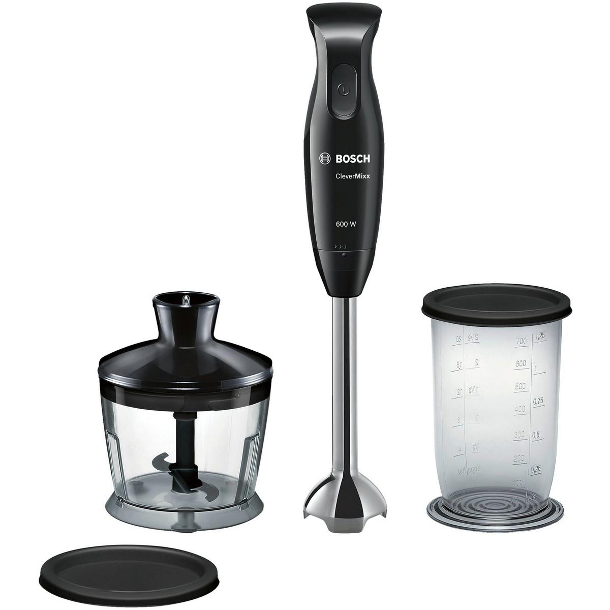 

BOSCH MSM2620B CleverMixx Черный миксер-измельчитель мощностью 600 Вт TU прозрачный