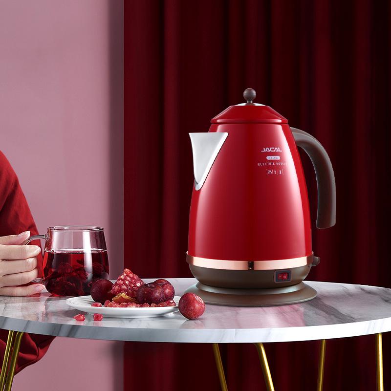 Jigao GL-E11A Retro Electric Kettle, 304 Stainless Steel Household Kettle