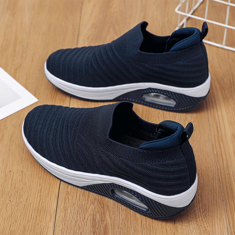 Women Slip on Walking Shoes Women Black Pink Blue Grey Sneakers Elevator Platform Socks Shoes Women's Orthopedic Casual Shoes Plus Size 42