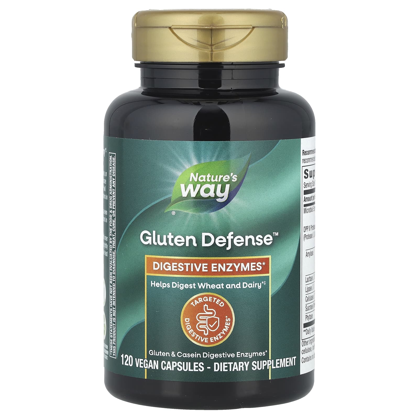 

Nature S Way, Gluten Defense, with Dpp Iv, 120 Veggie Caps