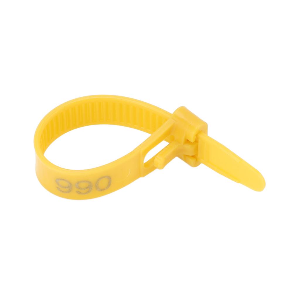 100pcs Chicken Leg Rings Plastic Lightweight Adjustable Fadeless Numbered Poultry Identification Leg Tags for Duck Goose