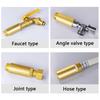 Pack Of 2 Brass?1/2inch Faucet Extension Water Pipe Fitting Brass?1/2inch Valve Extension Corrosion Resistant for Plumbi