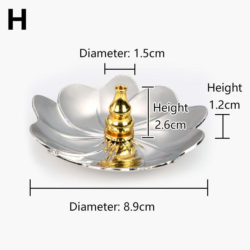 Meditation Buddha Sandalwood Stick Holder Burner Round Dish Lotus Flower Catcher Plate Incense Holders Home Decor kadzidełka