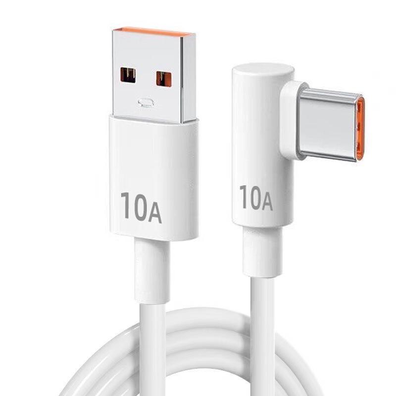 10A Super Fast Type-C Charging Cable with Elbow for Huawei Honor Car Charger.