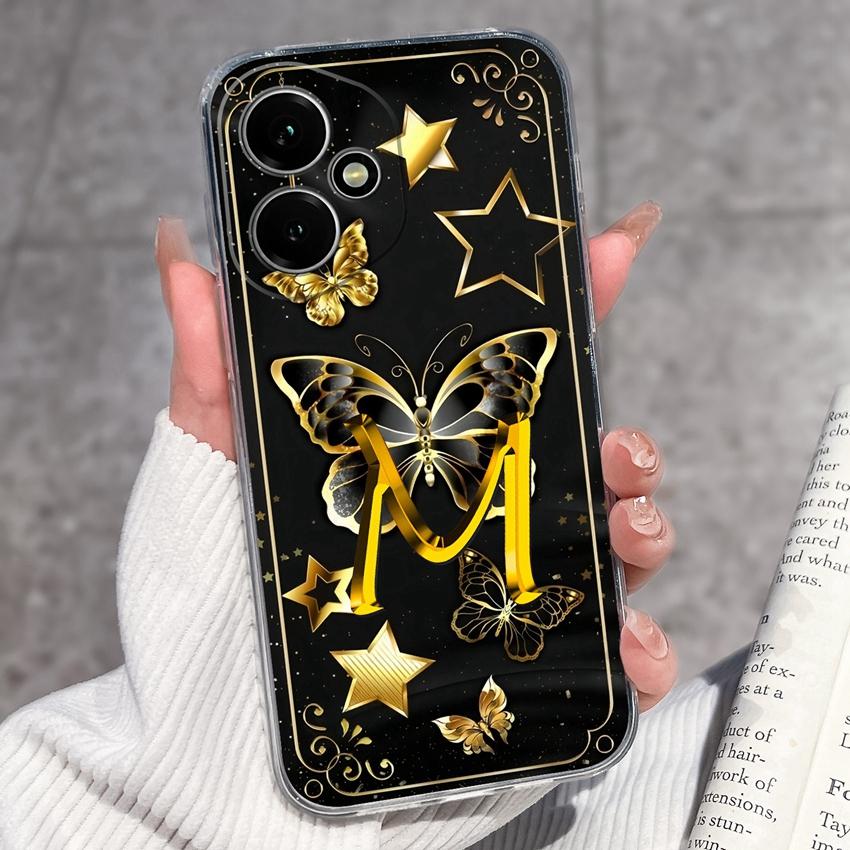 Fashion Letter Butterfly Pattern Phone Case For Honor 400 300 200 Pro Lite Smart 50S 30S 20S 20i 10i Soft Clear Back Cover For Honor Cellphone Casing
