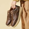 Men Leather Shoes Men Slip On Business Casual Leather Shoes Comfortable Fashion Casual Male Shoes