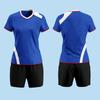 Women's & Men's Volleyball Team Uniform Set - Short-Sleeved, Professional Training Suit with Printed Numbers